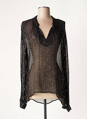 Tunică mâneci lungi negru LAUREN VIDAL femeie