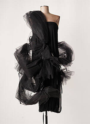 Rochie midi negru LAUREN VIDAL femeie