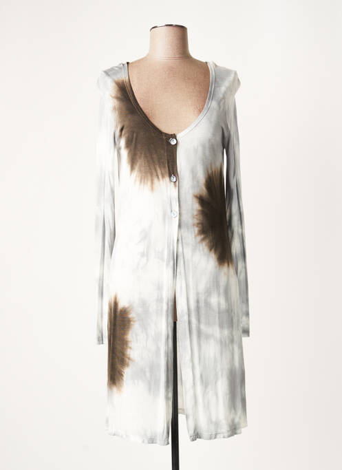 Rochie midi gri LAUREN VIDAL femeie