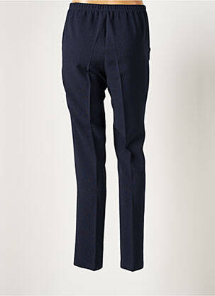 Pantalon drept talie elastică mărime normală albastru IMPULSION femeie