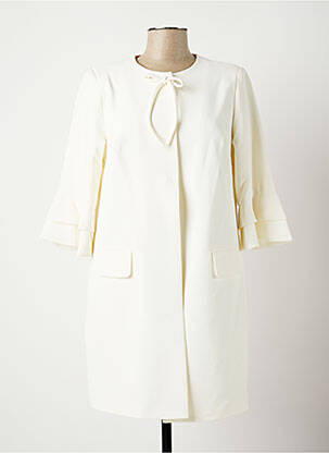 Jachete elegante buzunare alb POUPEE CHIC femeie