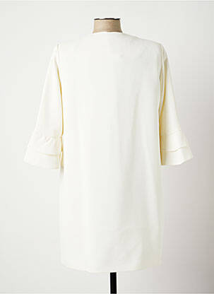 Jachete elegante buzunare alb POUPEE CHIC femeie