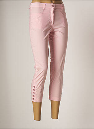 Pantalon trei sferturi roz AVENTURES DES TOILES femeie