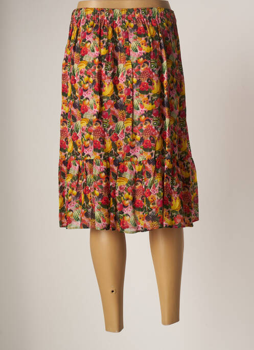 Fustă midi roz FROGBOX femeie