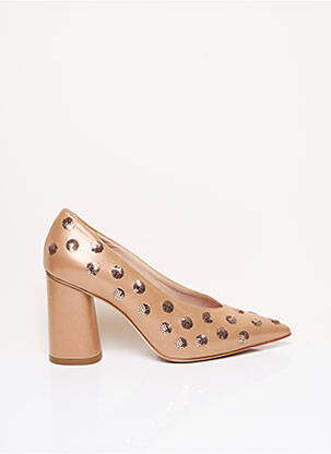 Pantofi cu toc bej FRANCO RUSSO NAPOLI femeie