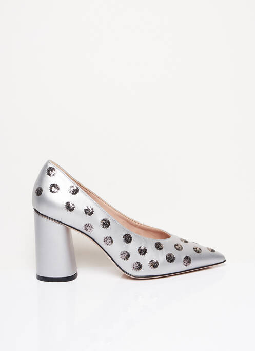 Pantofi cu toc gri FRANCO RUSSO NAPOLI femeie