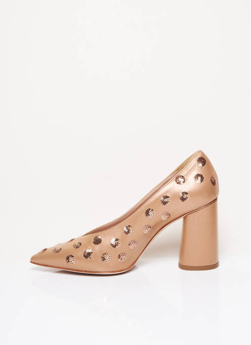 Pantofi cu toc bej FRANCO RUSSO NAPOLI femeie