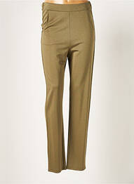 Pantalon slim talie elastică mărime normală verde PAUPORTÉ femme