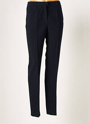 Pantalon slim talie elastică mărime normală albastru WEINBERG femeie