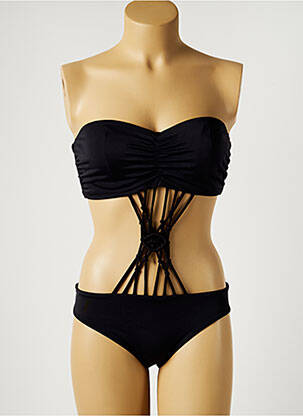 Costum de baie dintr-o singură piesă elasticitate top sutien modelat negru FREYA femeie