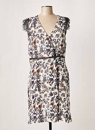 Rochie midi alb HUIT SIX SEPT femeie