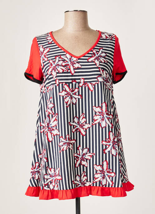 Tunică mâneci scurte roșu POUPÉE CHIC BY MERCEDES DE MIGUEL femeie