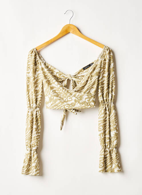 Top verde BOOHOO femeie