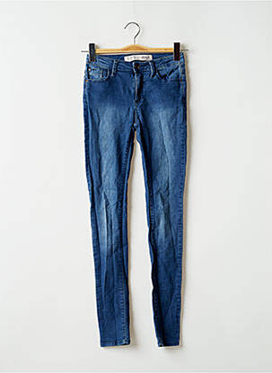 Blugi cu croială slim elasticitate mărime normală albastru DENIM CO femeie