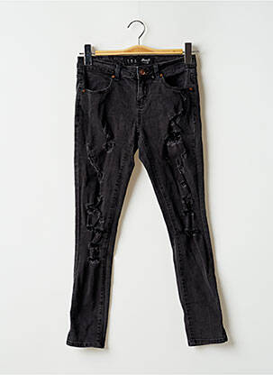 Blugi cu croială slim subțire talie joasă negru DENIM CO femeie