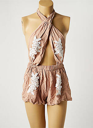 Salopetă scurtă roz ZAFUL femeie