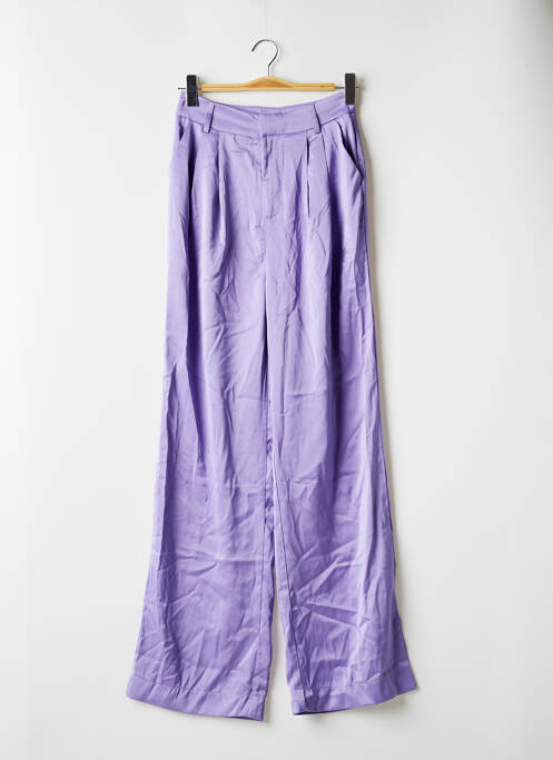 Pantalon larg violet LOAVIES femeie
