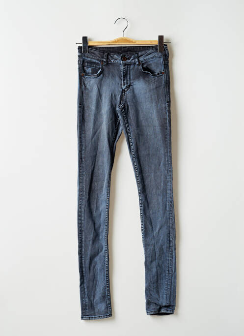 Pantalon slim albastru DIVIDED H&M femeie