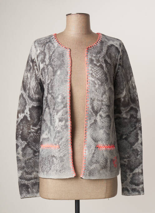 Vestă cu mâneci lungi gri OUI femeie