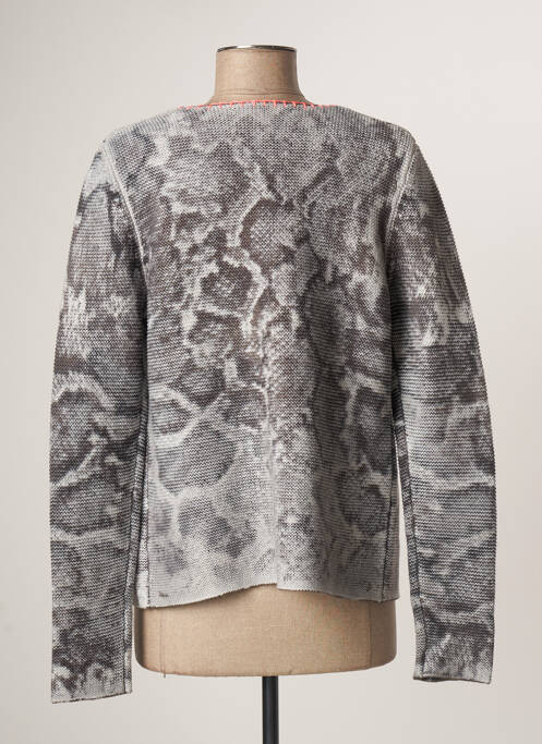 Vestă cu mâneci lungi gri OUI femeie