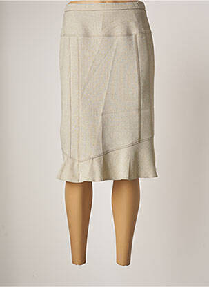 Fustă midi elasticitate verde IMPULSION femme