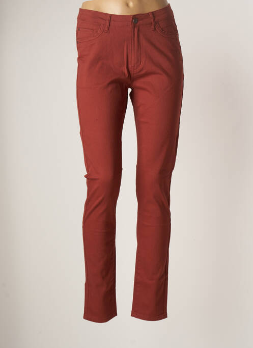 Pantalon slim elasticitate mărime normală maro LA FIANCEE DU MEKONG femme