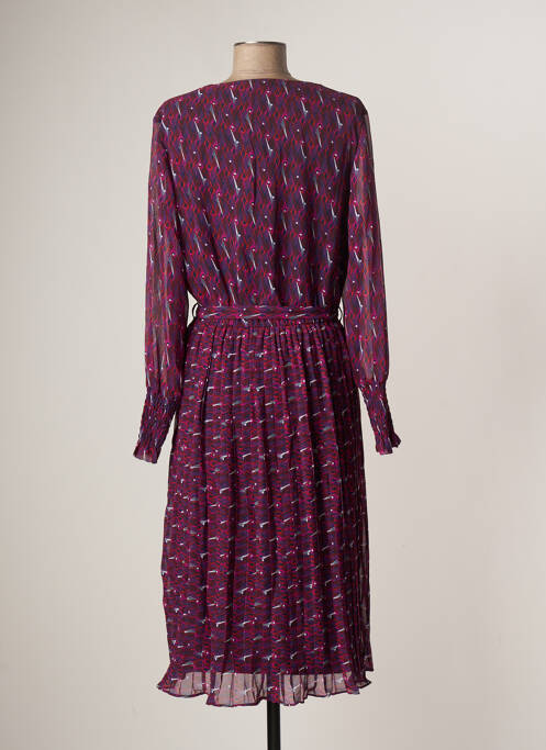 Rochie midi mâneci lungi mâneci lungi albastru LA FIANCEE DU MEKONG femme