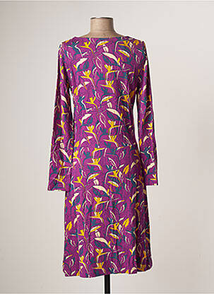 Rochie midi mâneci lungi mâneci lungi violet LA FIANCEE DU MEKONG femeie