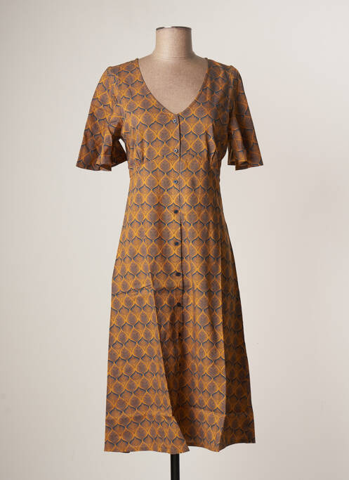 Rochie midi maro LA FIANCEE DU MEKONG femeie