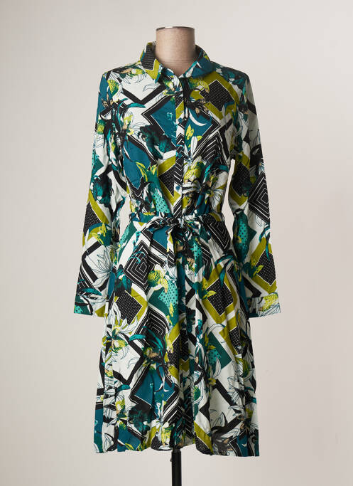 Rochie midi mâneci lungi mâneci lungi verde LA FIANCEE DU MEKONG femme