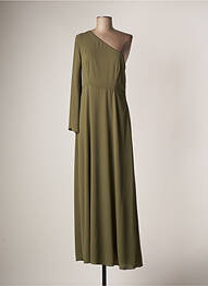 Rochie lungă mâneci lungi mâneci lungi verde CARLA MONTANARINI femeie