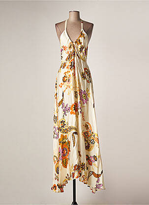 Rochie lungă bej ANGELA DAVIS femeie