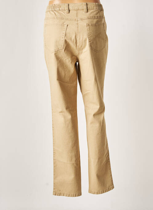 Blugi cu croială slim bej ADELINA BY SCHEITER femeie