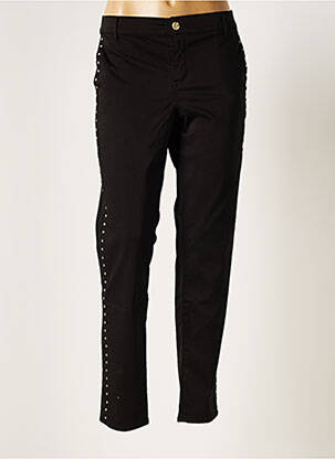 Pantalon drept elasticitate mărime normală negru HOPPY femeie