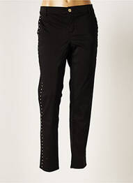 Pantalon drept elasticitate mărime normală negru HOPPY femme
