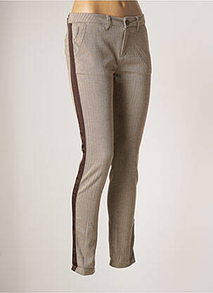Pantalon chino maro REIKO femeie