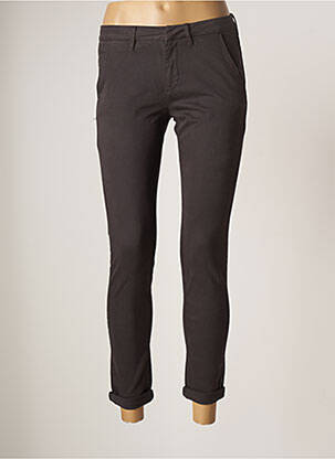 Pantalon 7/8 elasticitate talie joasă gri REIKO femeie