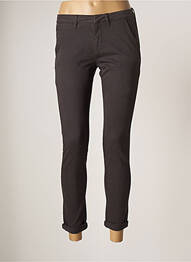 Pantalon 7/8 elasticitate talie joasă gri REIKO femeie