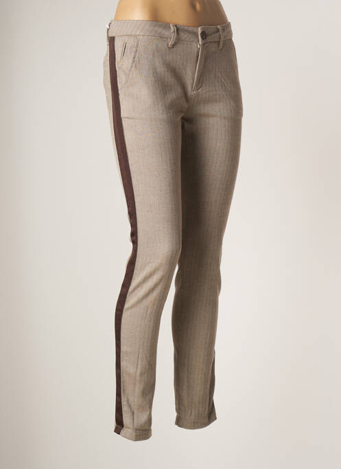Pantalon chino maro REIKO femeie