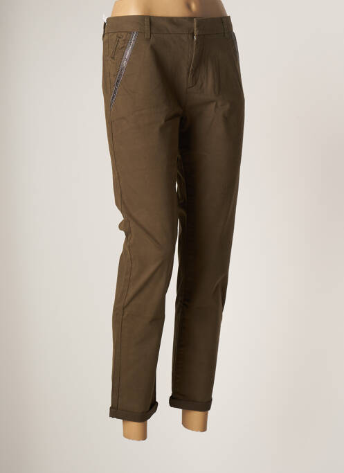 Pantalon 7/8 verde REIKO femeie