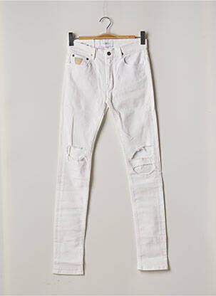 Pantalon slim conic mărime normală alb APRIL 77 femeie