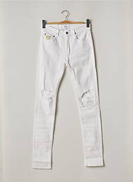 Pantalon slim conic mărime normală alb APRIL 77 femeie