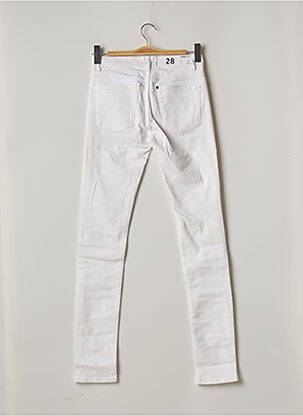 Pantalon slim conic mărime normală alb APRIL 77 femeie
