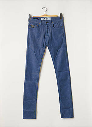 Pantalon slim albastru APRIL 77 femeie