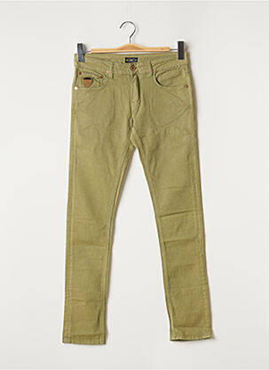 Pantalon slim conic mărime normală verde APRIL 77 femeie