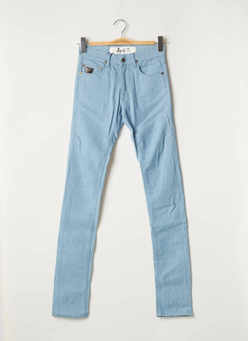 Blugi skinny albastru APRIL 77 femeie