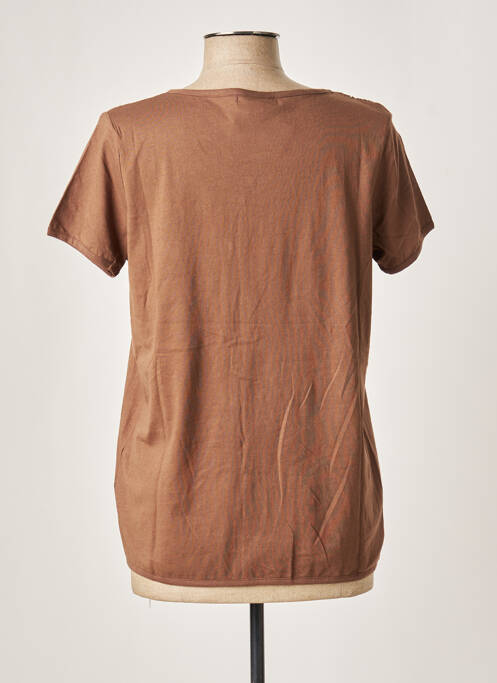 Vestă cu mâneci scurte maro 3 SUISSES femeie