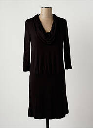 Rochie midi croială fluidă mâneci lungi negru COLLINE femme
