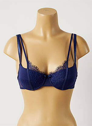 Sutien efect material satinat top sutien modelat albastru PASSIONATA femeie
