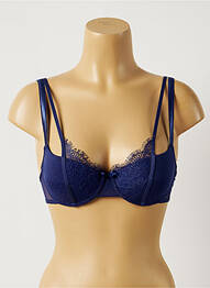 Sutien efect material satinat top sutien modelat albastru PASSIONATA femeie